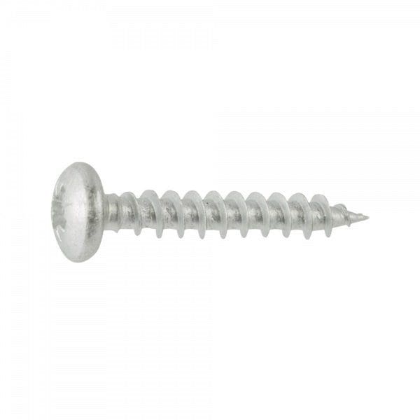 Durapost Pan Head Timber Screw 4x40mm Silver