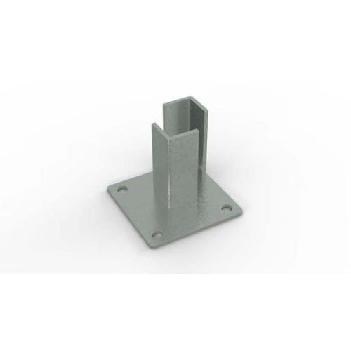 Durapost Corner Post Bolt Down Galvanised