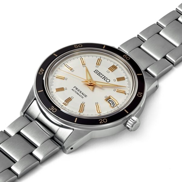 Seiko Presage Watches SRPG03J1 Style 60s Cream Seiko 2 Year Guarantee Silver 40mm Stainless Steel