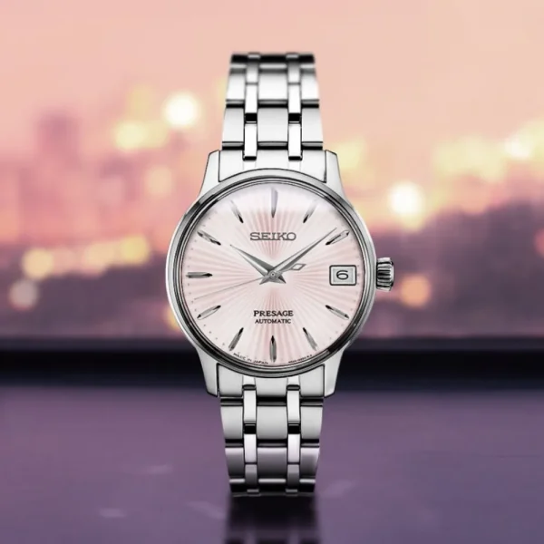 Seiko Presage SRP839J1 Cocktail Time Cosmopolitan 34mm Ladies Watch Pink