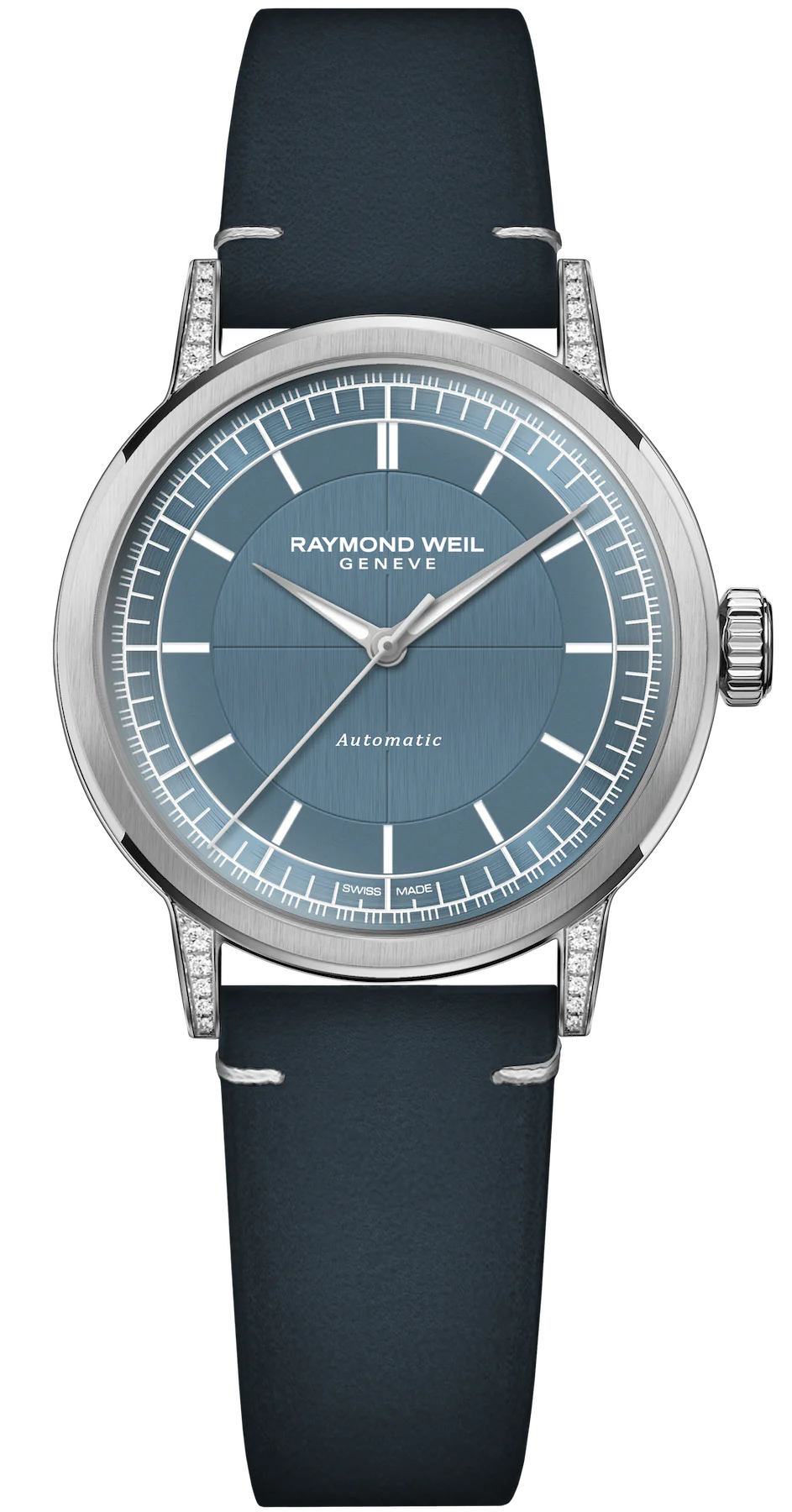 Raymond Weil Watch 2125-SCS-50011 Millesime Central Seconds Denim Blue, Automatic, Mens, Leather, 35mm