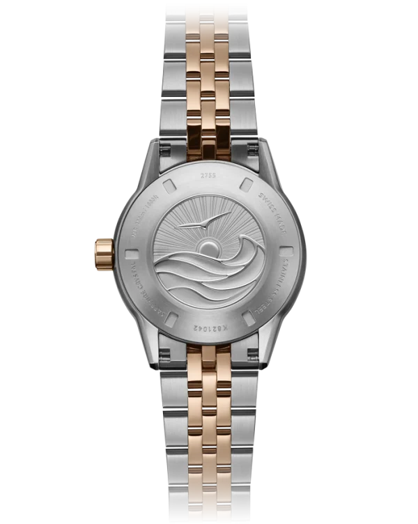 Raymond Weil 2755-S51-97001 Freelancer Diver Rose Gold PVD Two-Tone Bracelet Watch, 36mm Mother-of-Pearl Dial, Stainless Steel with Rose Gold PVD Plating, Two-Tone Bracelet, Indexes