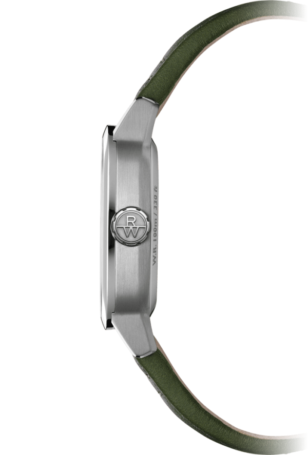 Raymond Weil 2790-STC-52051 Freelancer Calibre RW1212 Men’s Automatic Green Leather Strap Watch, 40 x 40 mm Green Leather Strap, Green Dial, Stainless Steel, Visible Balance Wheel