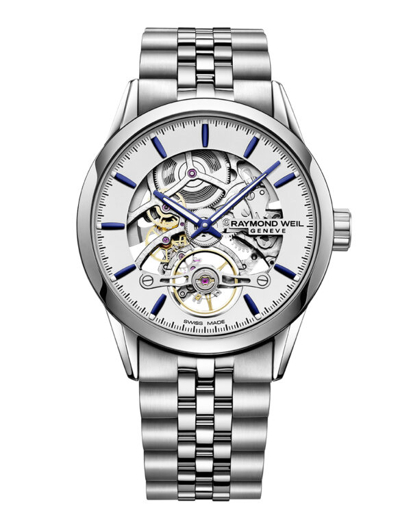 RAYMOND WEIL 2785-ST-65001 FREELANCER SKELETON 42MM MENS WATCH