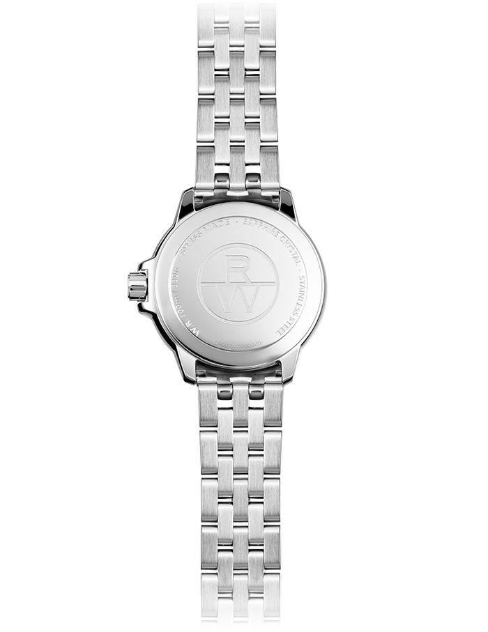 Raymond Weil Watch 5960-ST-30041 Tango Classic Ladies Quartz White Dial Steel Date Watch, 30mm Stainless Steel Bracelet, Sunrayed White Dial, Indexes, Date, Stainless Steel Case