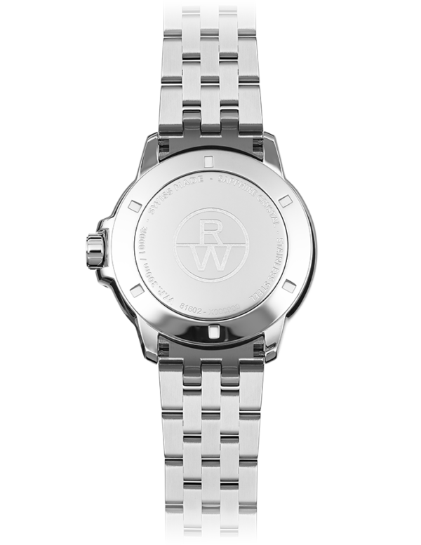 Raymond Weil 8160-ST-30041 Tango Classic Men's Quartz White Dial Bracelet Watch, 41mm Stainless Steel Bracelet, White Dial, Indexes, Date, Stainless Steel Case