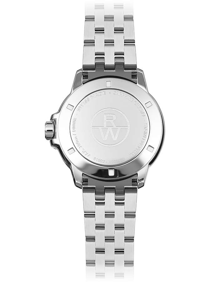 Raymond Weil 8160-ST-30041 Tango Classic Men's Quartz White Dial Bracelet Watch, 41mm Stainless Steel Bracelet, White Dial, Indexes, Date, Stainless Steel Case