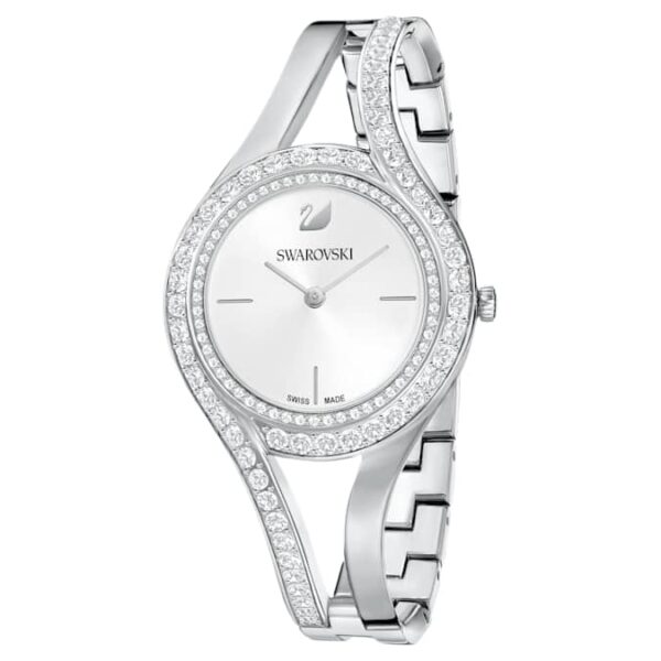 Swarovsk 5377545 Eternal Watch, Swiss Made, Crystal Bracelet, Silver Tone, Stainless Steel